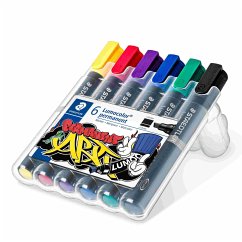 Cover Mars Lumocolor Schreib- und Zeichbedarf Lumocolor 350 permanent Marker m. Keilspitze, ART 6er Set