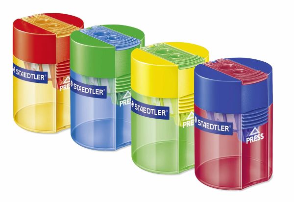 STAEDTLER Schreib- und Zeichbedarf Doppelspitzdose farbig sortiert, 1 Stück STAEDTLER Schreib- und Zeichbedarf Doppelspitzdose farbig sortiert, 1 Stück