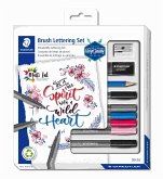 STAEDTLER Schreib- und Zeichbedarf pigment brush Lettering Set Design Journey, 9er Set
