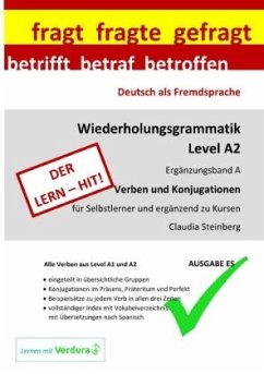 DaF - Wiederholungsgrammatik A2 - Ergänzungsband A - Verben und Konjugationen - Ausgabe ES - Steinberg, Claudia