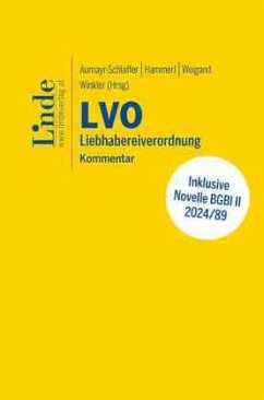 LVO   Liebhabereiverordnung - Kuder, Bernhard;Kovacs, Nathalie;Ambrosch, Karin