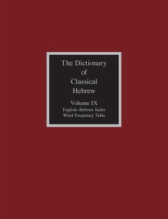 The Dictionary of Classical Hebrew, Volume IX