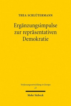 Ergänzungsimpulse zur repräsentativen Demokratie (eBook, PDF) - Schlütermann, Thea
