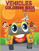 Vehicle Coloring Book for Kids Vol 3