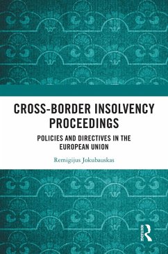 Cross-Border Insolvency Proceedings (eBook, ePUB) - Jokubauskas, Remigijus