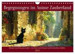 Begegnungen im Anime Zauberland (Wandkalender 2025 DIN A4 quer), CALVENDO Monatskalender