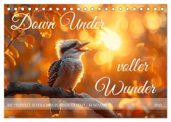 Down Under voller Wunder (Tischkalender 2025 DIN A5 quer), CALVENDO Monatskalender