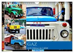 GAZ - LKW-Oldtimer der UdSSR (Wandkalender 2025 DIN A4 quer), CALVENDO Monatskalender - Calvendo;Löwis of Menar, Henning von