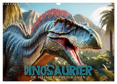 Dinosaurier - die Welt der Urzeitgiganten (Wandkalender 2025 DIN A3 quer), CALVENDO Monatskalender