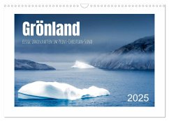 Grönland - eisige Landschaften im Prins Christian Sund (Wandkalender 2025 DIN A3 quer), CALVENDO Monatskalender