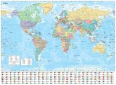 Collins World Wall Laminated Map