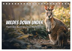 Wildes Down Under: Tiere des Australischen Kontinents (Tischkalender 2025 DIN A5 quer), CALVENDO Monatskalender