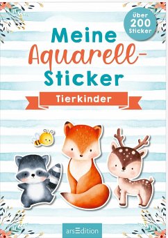 Cover Meine Aquarell-Sticker - Tierkinder