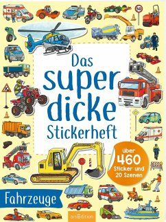 Cover Das superdicke Stickerheft - Fahrzeuge