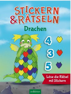 Stickern & Rätseln ab 3: Stickern & Rätseln - Drachen