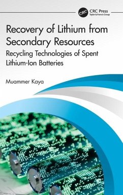 Recovery of Lithium from Secondary Resources - Kaya, Muammer