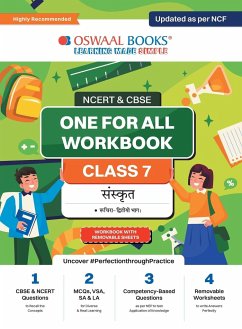Oswaal NCERT & CBSE One for all Workbook   Sanskrit   Class 7   Updated as per NCF   MCQ's   VSA   SA   LA   For Latest Exam - Oswaal Editorial Board