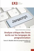 Analyse critique des livres écrits sur les langages de programmation