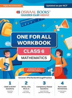 Oswaal NCERT & CBSE One For All Workbook   Mathematics   Class 6   Updated As Per NCF   MCQ's   VSA   SA   LA   For Latest Exam - Oswaal Editorial Board