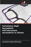 Inclusione degli ipovedenti nell'istruzione secondaria in Ghana