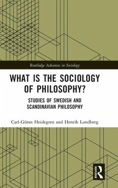 Cover What is the Sociology of Philosophy?