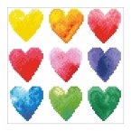 Diamond Dotz 2524632 - Diamond Painting Herzen Regenbogen