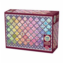 Cobble Hill Quilt mit bunten Quadraten 2000 Teile