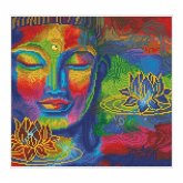 Diamond Dotz 2524475 - Diamond Painting Buddha und Lotusblumen