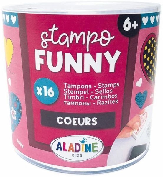 Aladine 3085179 - Kinder Stempel Funny Herzen Aladine 3085179 - Kinder Stempel Funny Herzen