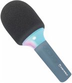 Kidywolf Mikrofon Bluetooth mit Licht blau