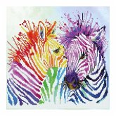 Diamond Dotz 2524474 - Diamond Painting Regenbogen Zebras