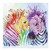 Diamond Dotz 2524474 - Diamond Painting Regenbogen Zebras