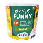 Aladine 3085175 - Kinder Stempel Funny Savanne