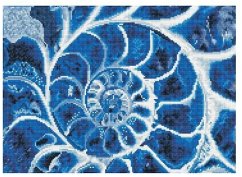 Cover Diamond Dotz 2591517 - Diamond Painting Blaue Nautilus