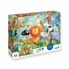 Calypto 3907700 - Tiere 2x24 Teile Puzzle