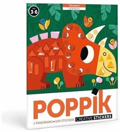 Cover POPPIK 1841160 - Sticker Panorama Poster Dinosaurier