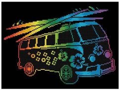 Cover Diamond Dotz 2591509 - Diamond Painting Flower Power Bus