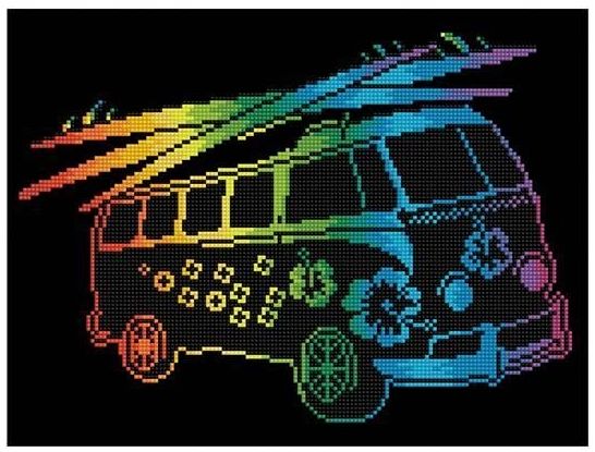 Diamond Dotz 2591509 - Diamond Painting Flower Power Bus Diamond Dotz 2591509 - Diamond Painting Flower Power Bus