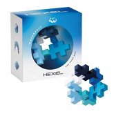 Plus Plus 9603486 - Hexel Flex Bausteine, blau