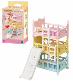 Sylvanian Families 5741 - Tripl Bunk Beds, Dreistöckiges Babyhochbett, Puppenzubehör