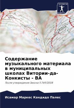 Cover Soderzhanie muzykal'nogo materiala w municipal'nyh shkolah Vitorii-da-Konkisty - BA