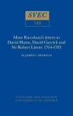 Mme Riccoboni's Letters to David Hume, David Garrick and Sir Robert Liston, 1764-1783