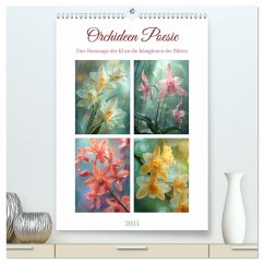 Orchideen Poesie (hochwertiger Premium Wandkalender 2025 DIN A2 hoch), Kunstdruck in Hochglanz - Calvendo;Waurick, Kerstin