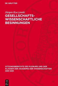 Cover Gesellschaftswissenschaftliche Besinnungen