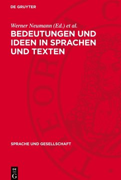 Cover Bedeutungen und Ideen in Sprachen und Texten