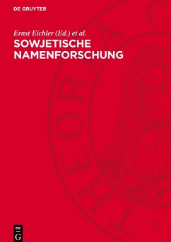 Cover Sowjetische Namenforschung