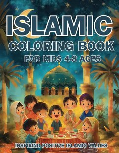 Islamic Coloring Book for Kids Ages 4-8 Inspiring Positive Islamic Values - Fawareh, Hani