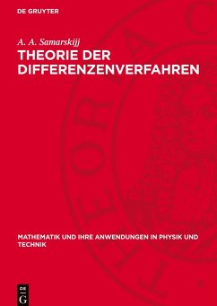 Cover Theorie der Differenzenverfahren