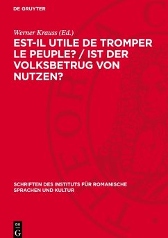Cover Est-il utile de tromper le peuple? / Ist der Volksbetrug von Nutzen?