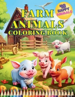 Cover Farm Animals Coloring Book